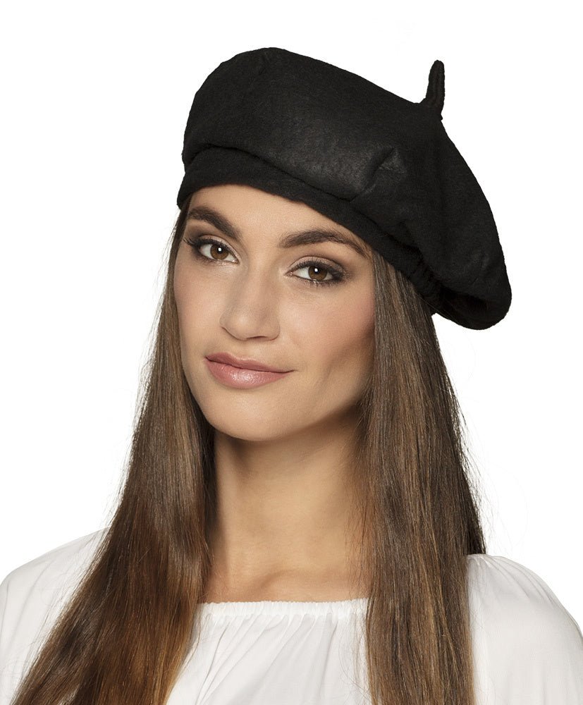 Franse Baret Zwart