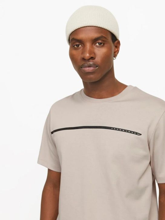 JACK & JONES T-Shirt beige