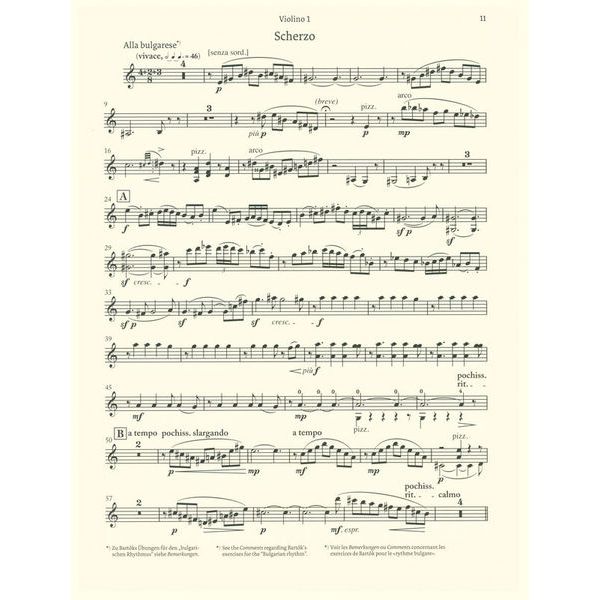 Henle Verlag Bartók Streichquartett Nr.5
