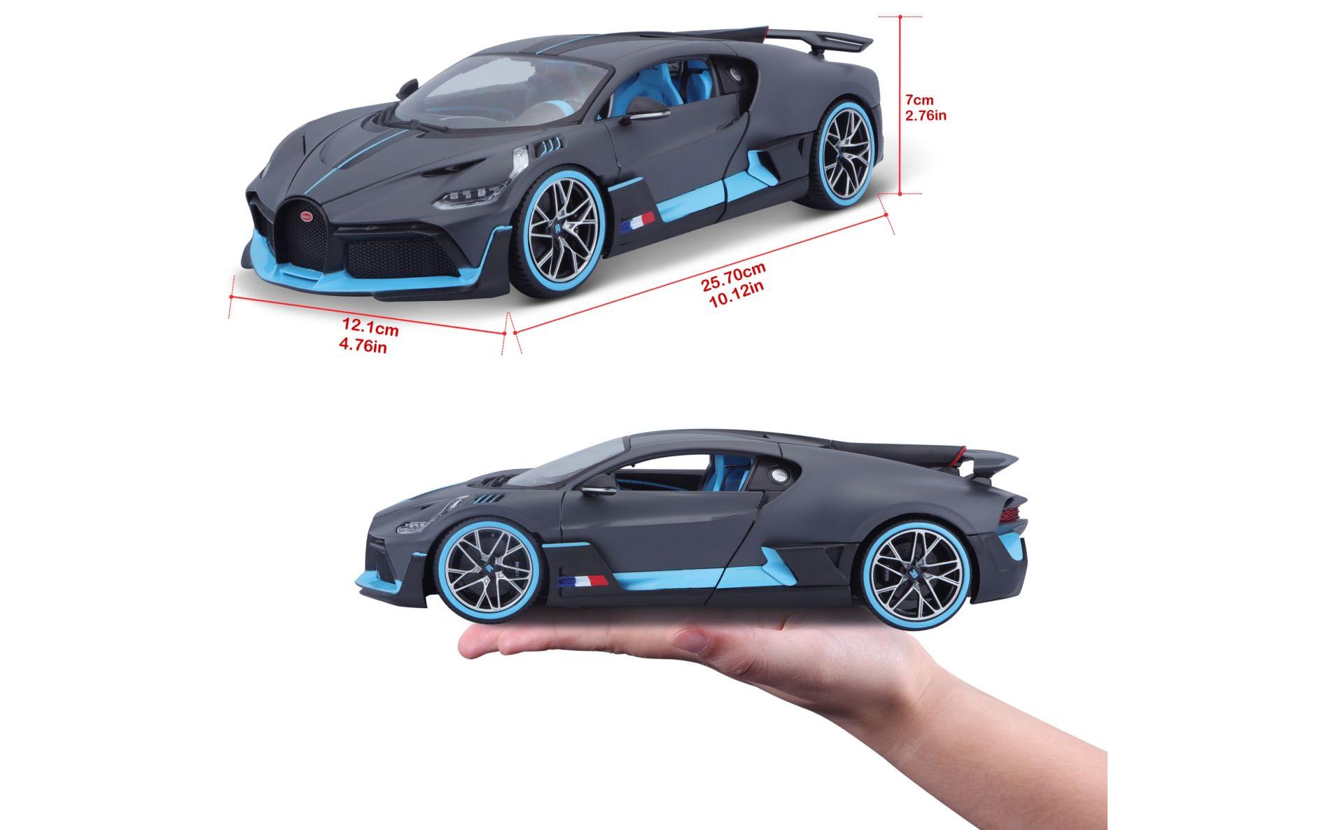 Bugatti Divo Grau 1:18Sammlermodell im Massstab 1:18