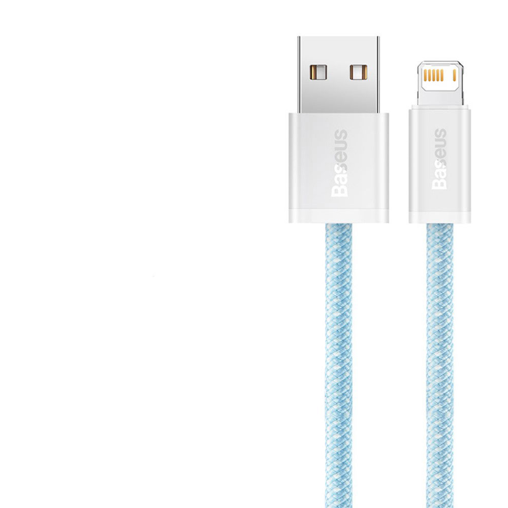 (2m) 20W Dynamic USB auf Lightning Nylon Ladekabel Fast Charging Datenkabel - Blau