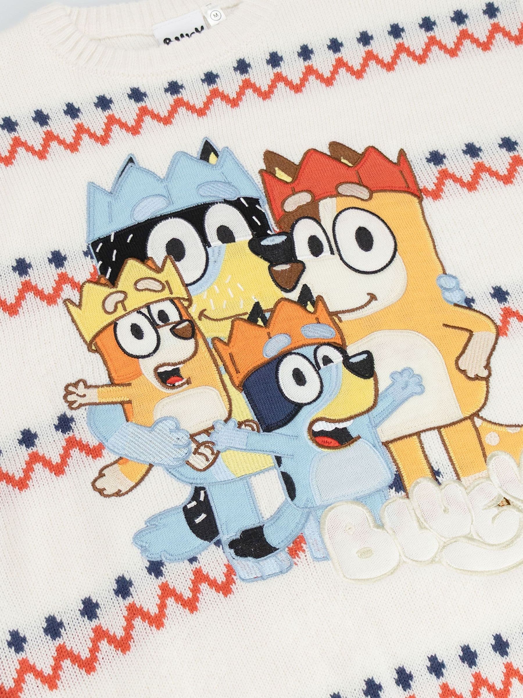 Vanilla Underground Bluey Character Christmas Jumper