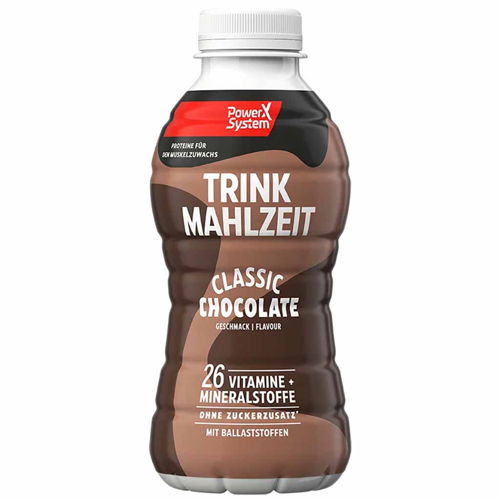 PowerX System Trinkmahlzeit Classic Chocolate 6 x 500ml, 3 Liter MHD:7.1.25