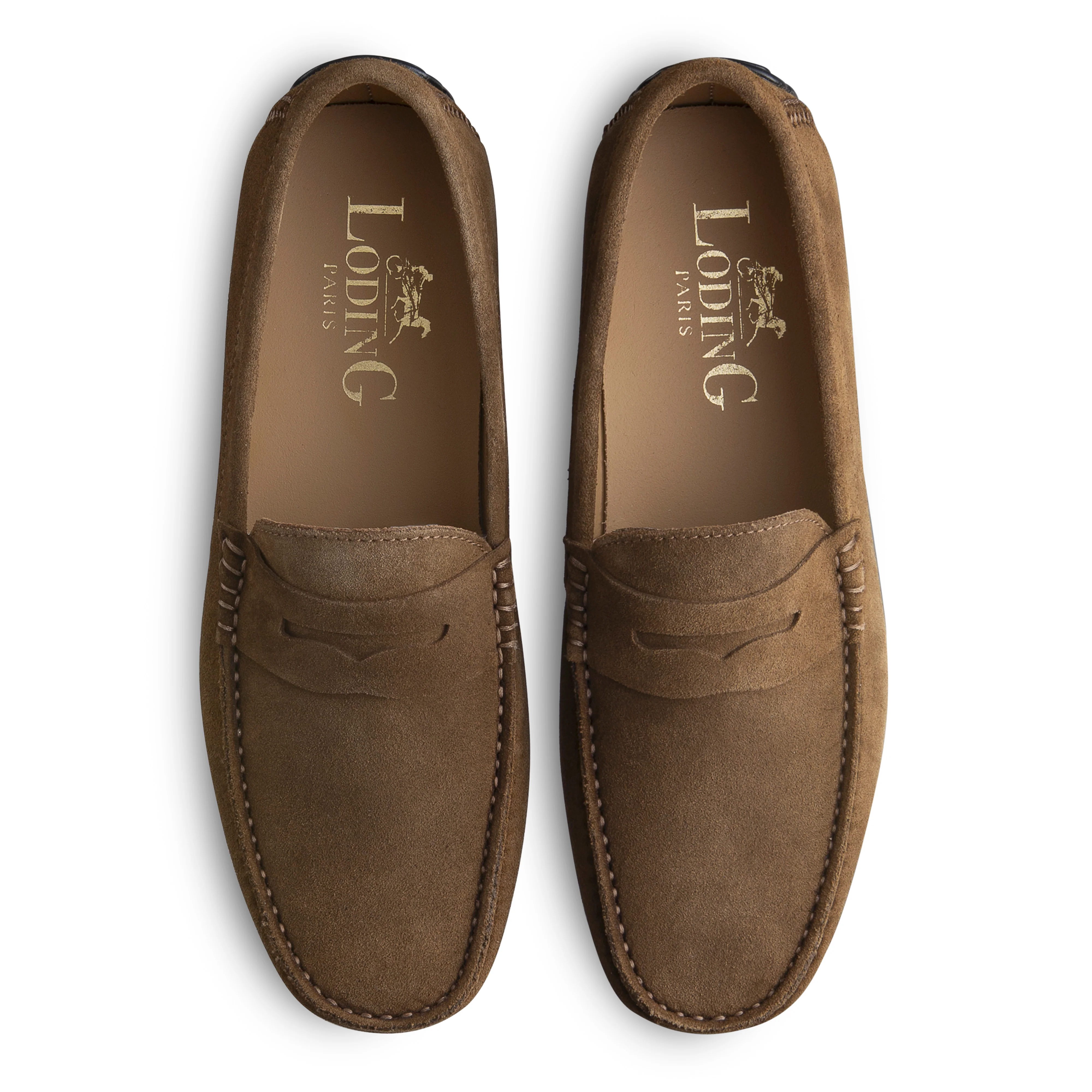 Mocassin été driver homme velours camel Fiorano 700