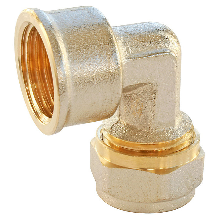 Raccord coudé à compression pour tube Multicouche Ø16 - coude femelle 15/21 (1/2
