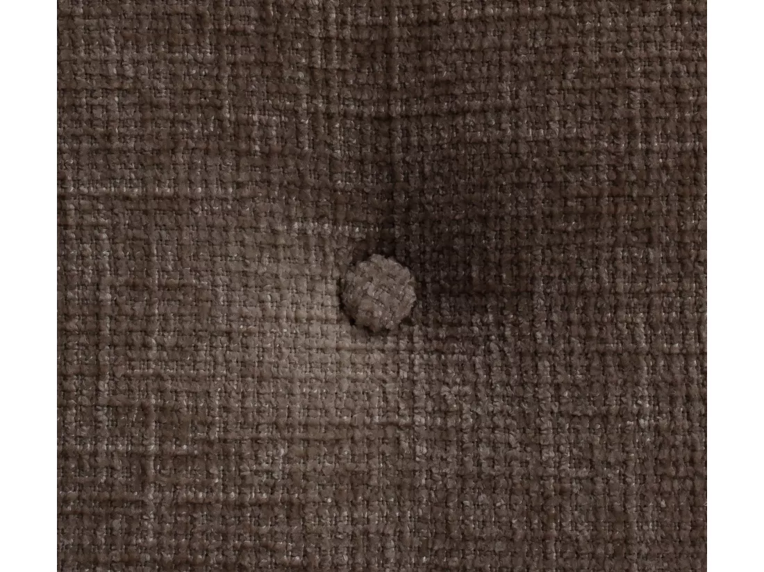 DHOME Tête de lit en laine naturelle avec Boutons 160x50cm Lits 150/160 - Marron