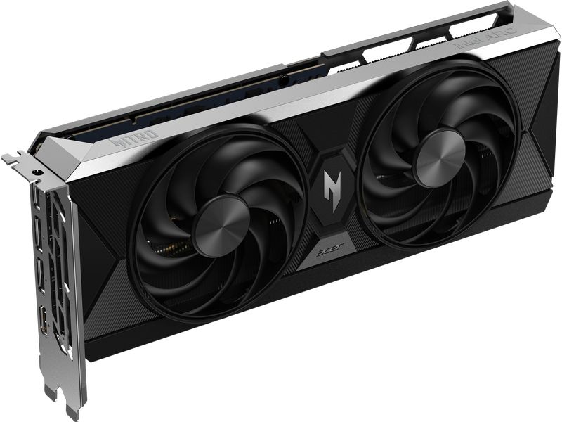 Acer Grafikkarte Nitro Intel Arc B580 OC 12 GB Grafikkarte mit 12 GB GDDR6-Speicher, ermöglicht Auflösungen bis zu 8k