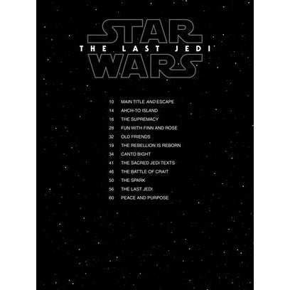 Hal Leonard Easy Piano songbook Star Wars: The Last Jedi