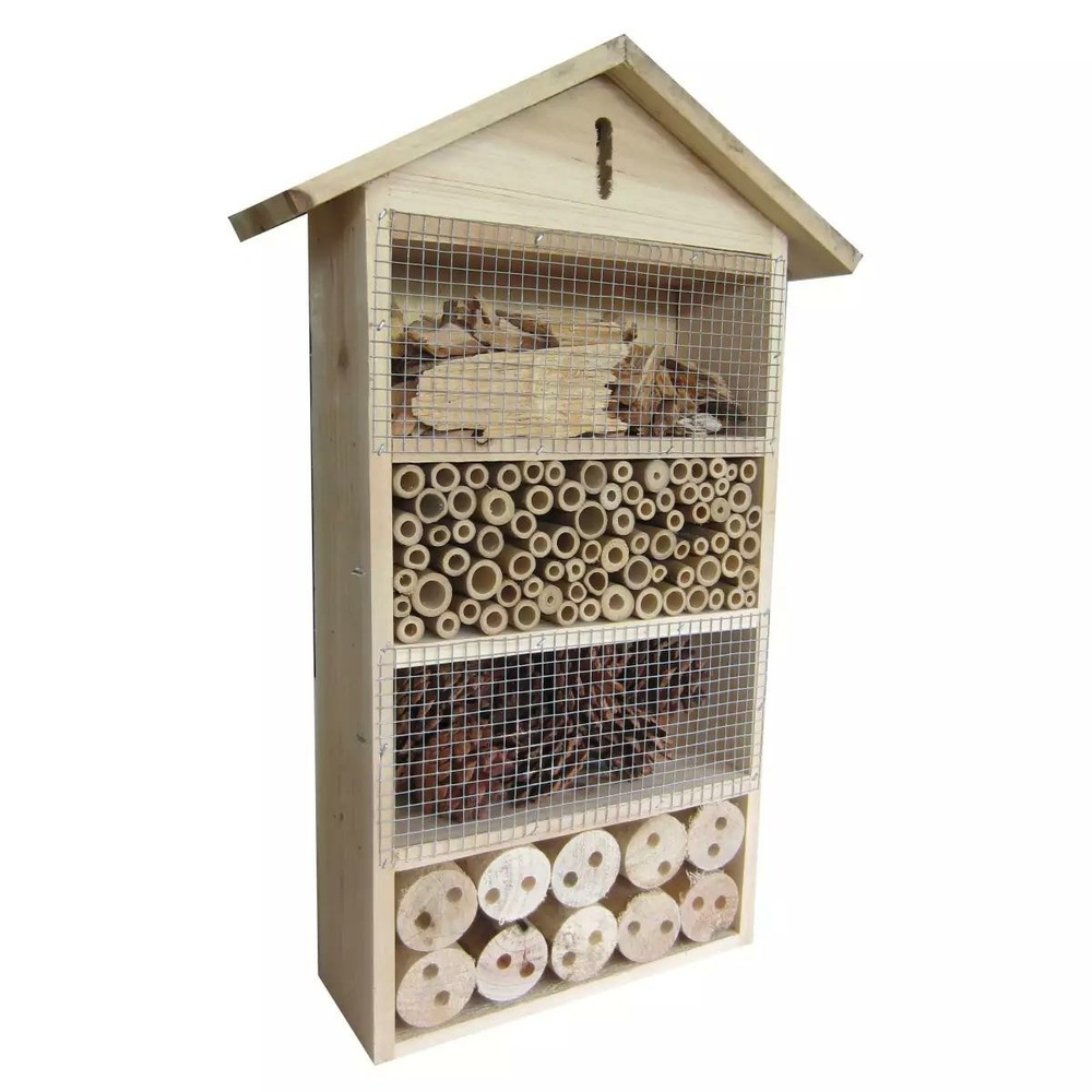 Hôtel à insectes en pin certifié fsc