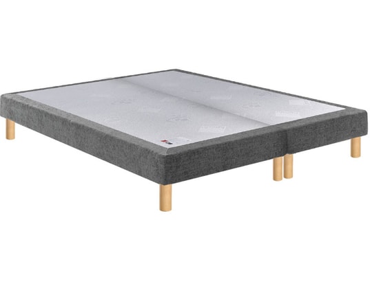 EPEDA - Sommier 2 x 90 x 200 Bristol chenille gris 1820 (180x200)
