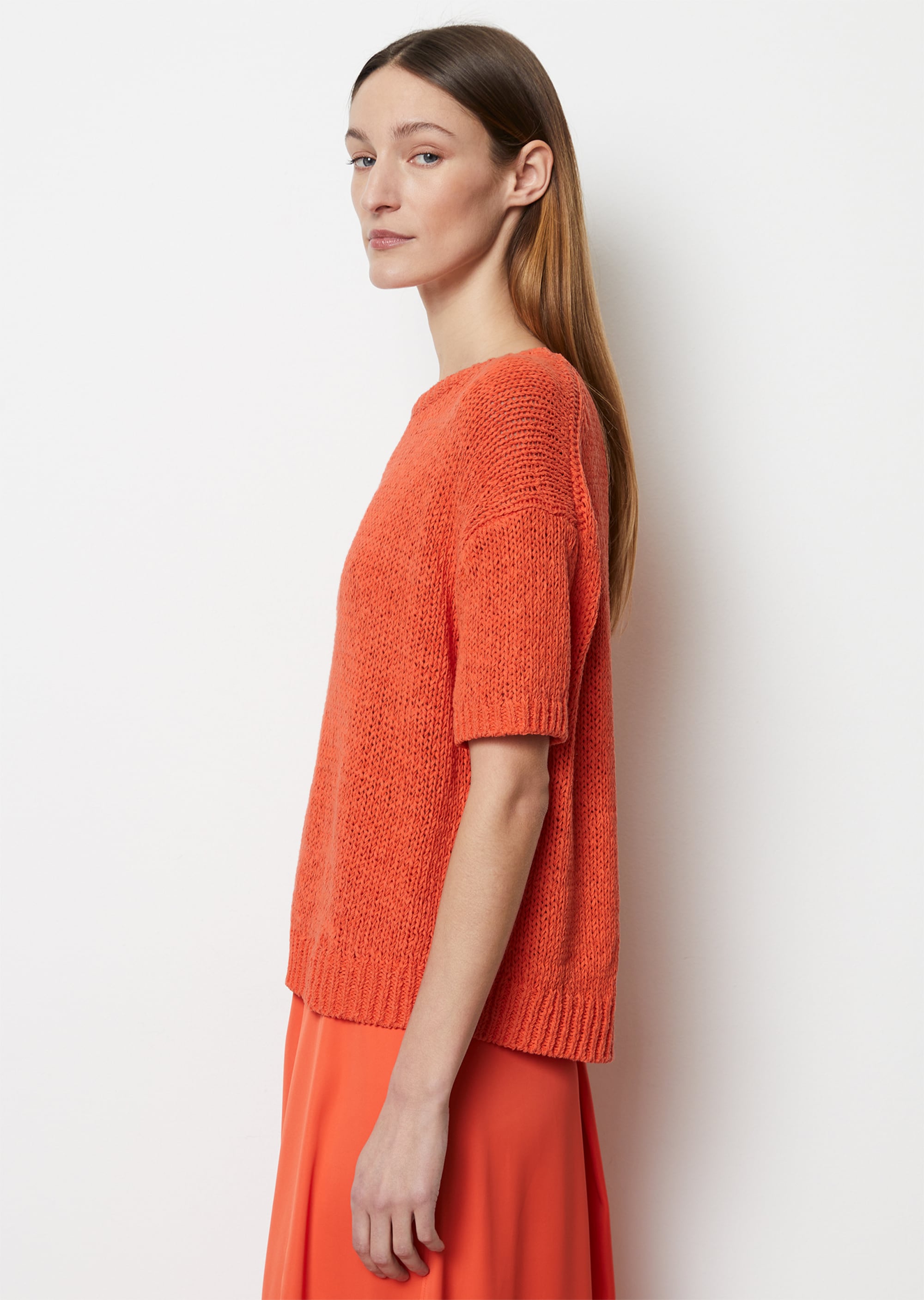 Kurzarm-Pullover looseaus Organic Cotton-Mix