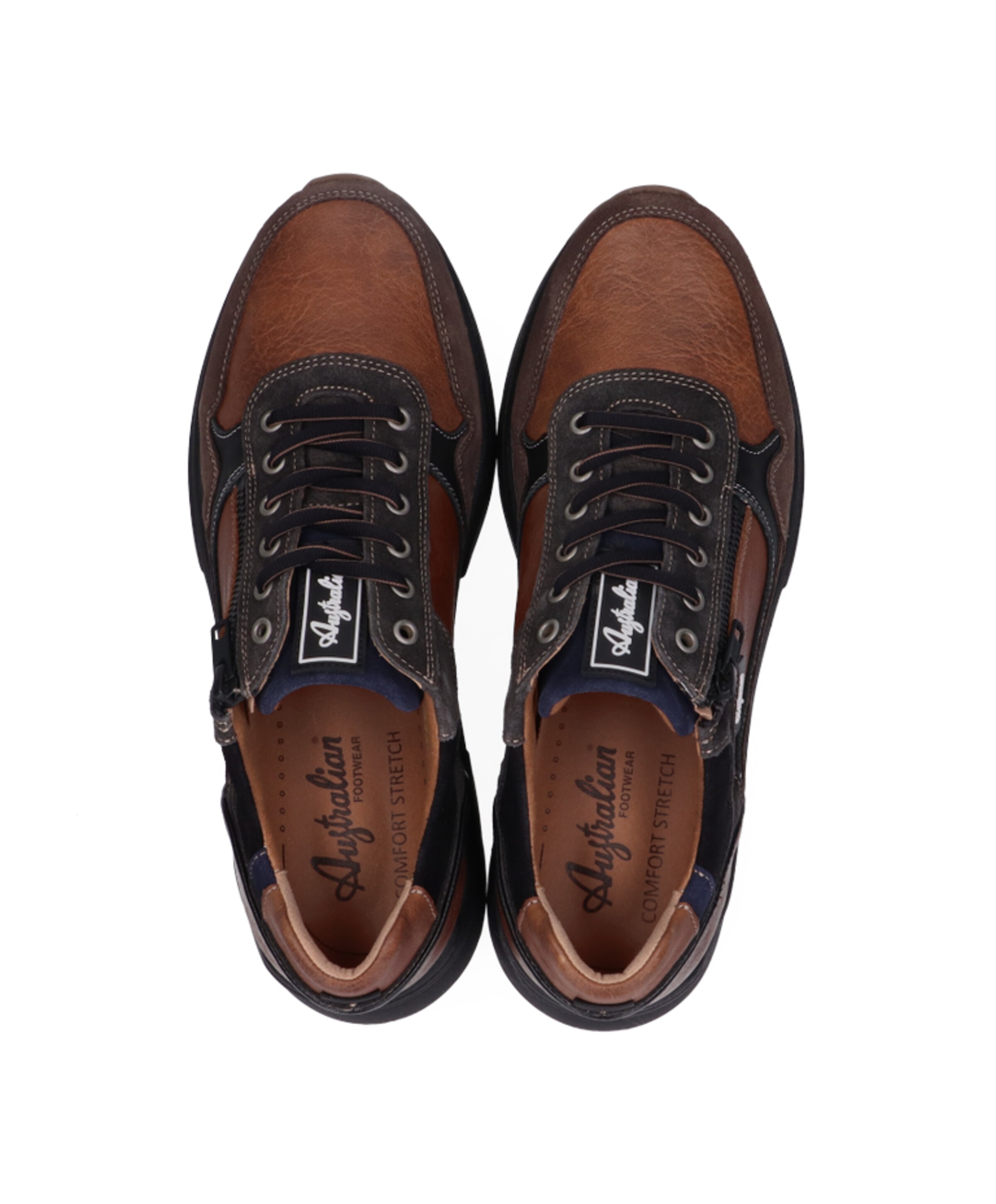 Australian Connery heren sneakers bruin