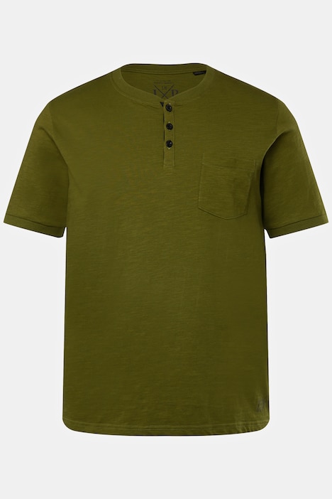 Schlafanzug, Homewear, OEKO-TEX, Zweiteiler, Henley, lange Hose, bis 8 XL