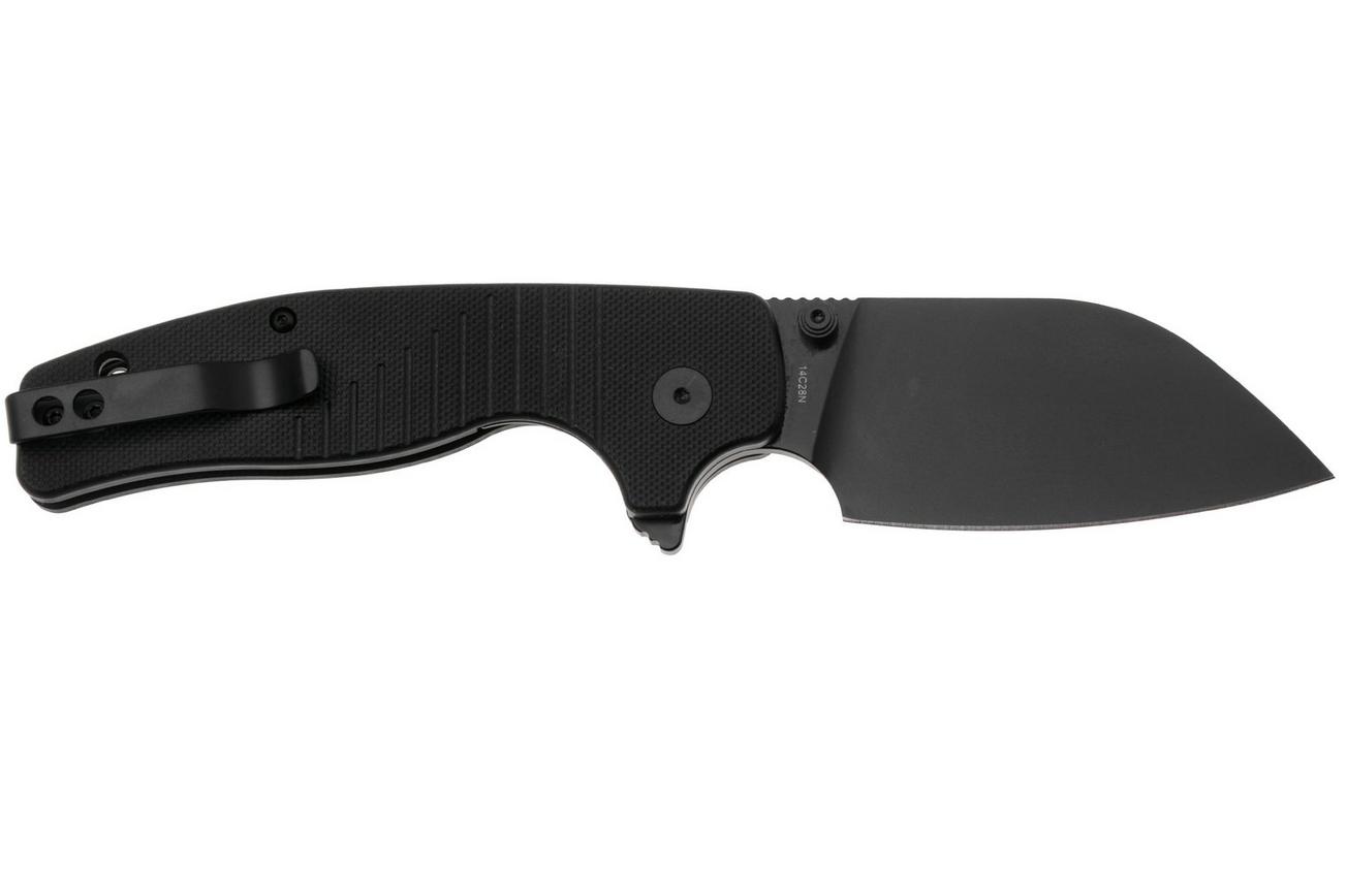 QSP Knife Chefmaster 163-A2, Black 14C28N, Black G10, zakmes, Keanu Alfaro design