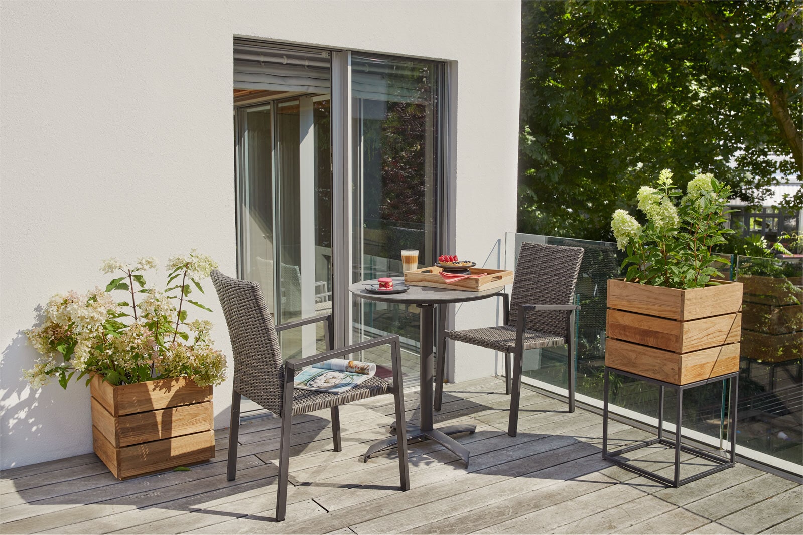 Garden FLAIR Stapelstuhl Garten LAURA omega grau