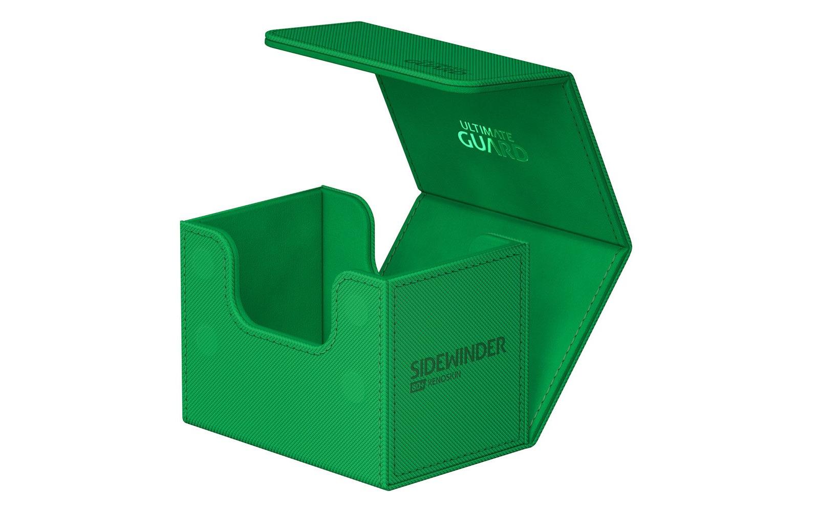 Kartenbox XenoSkin Sidewinder Monocolor 80+ GrünHochwertige Box für Sammelkarten in Standardgrösse