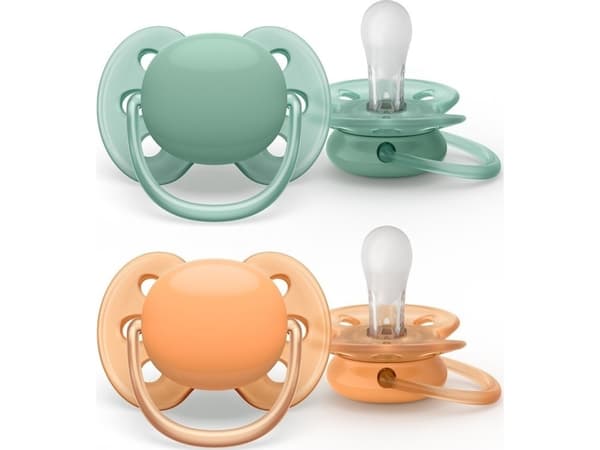 Philips AVENT ultra soft SCF091/03 smokk, Ultramyk, Ortodontisk, Silikon, Gutt/Jente, Tåler oppvaskmaskin