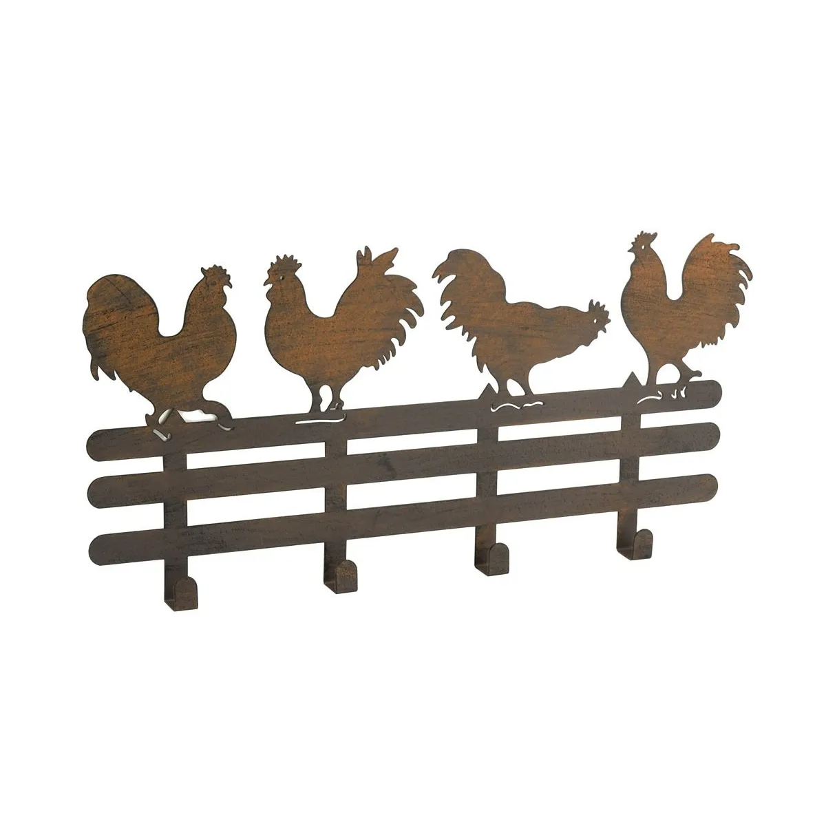 Aubry Gaspard Patère rouillée Coq
