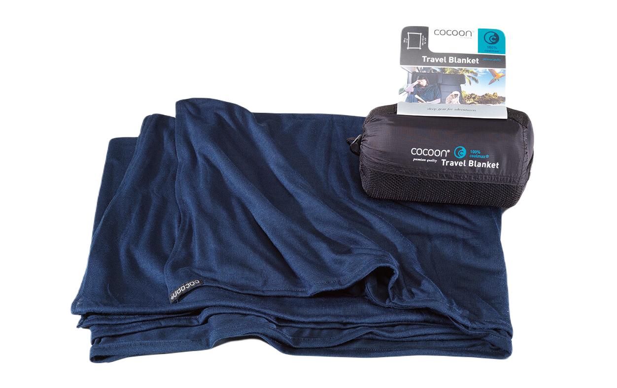 Coolmax Travel Blanket, 180 cm x 140 cm, DunkelblauSuperleichte Reisedecke