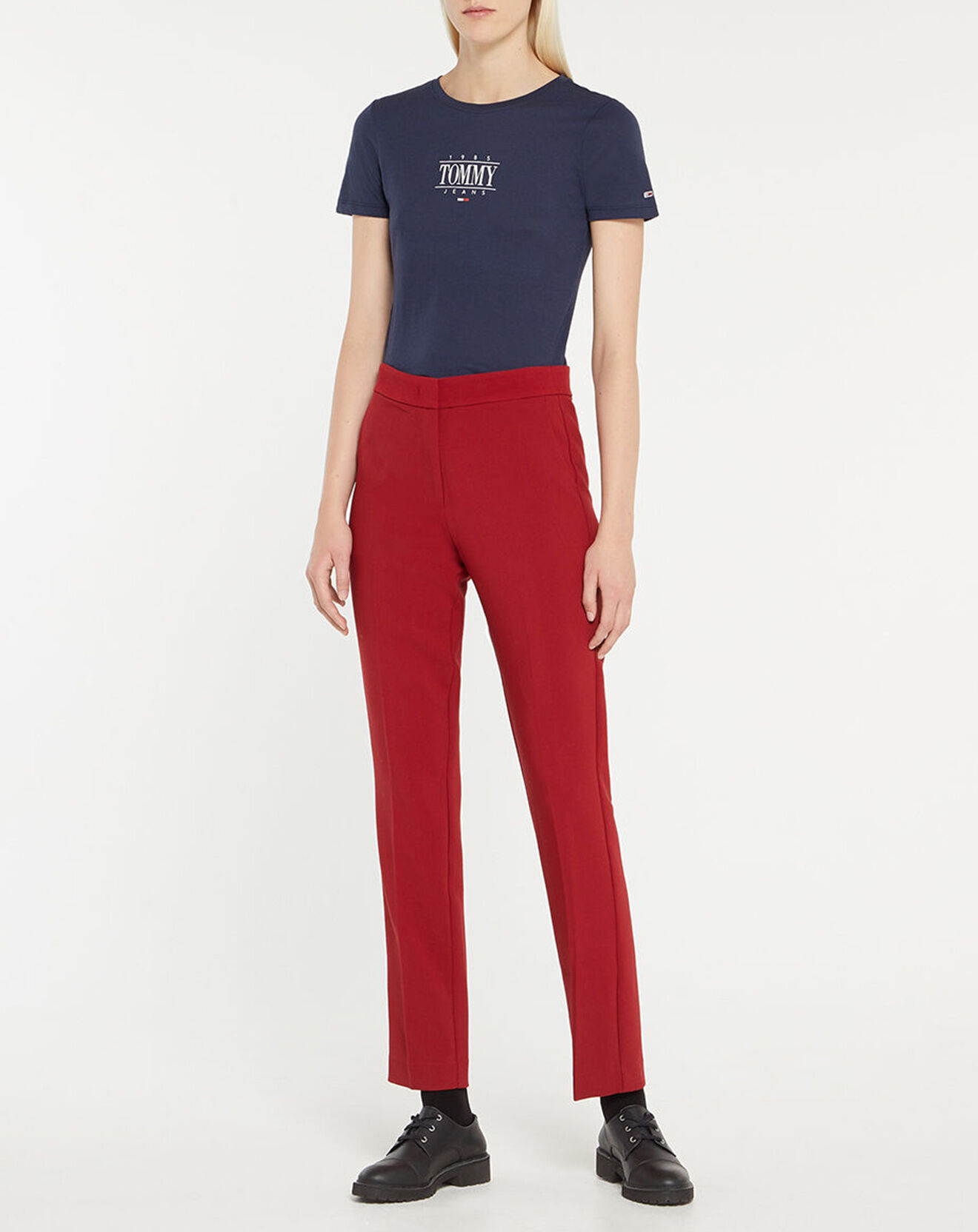 Tommy Jeans T-Shirt Essential Logo bleu marine