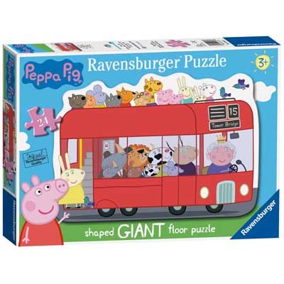 Peppa Pig London Bus, 24Pc Floor Puzzle