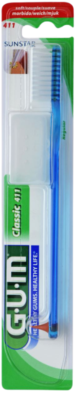 Gum Classic 411 Tandenborstel Soft Grote Kop 1 stuk