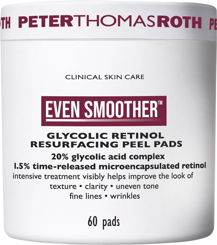 Peter Thomas Roth Even Smoother Glycolic Retinol Resurfacing Peel Pads 60 stk.