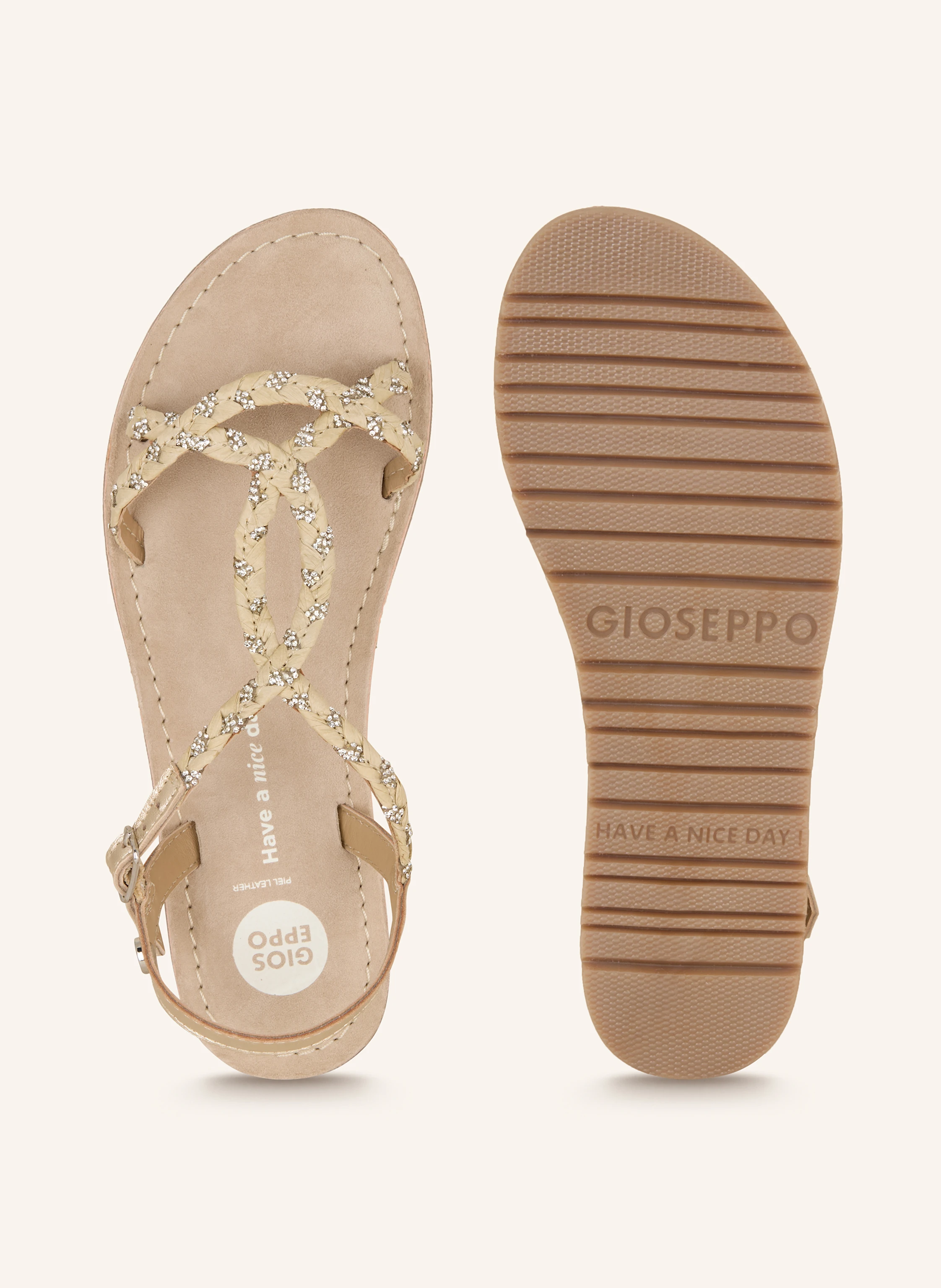 GIOSEPPO Sandalen WENHAM mit Schmucksteinen