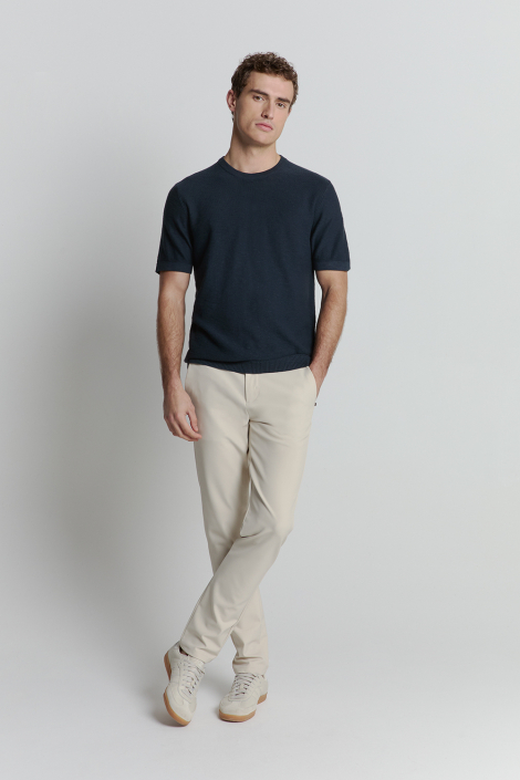 NO-EXCESS blauwe heren t-shirt