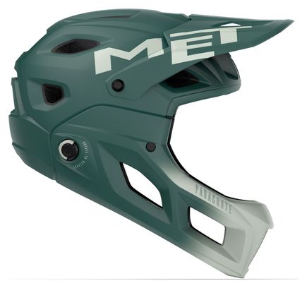 Casque avec Mentonnière Amovible Met Parachute MCR Mips Gris/Vert
