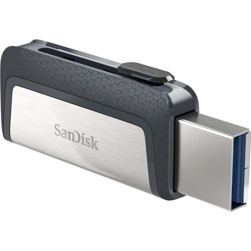 SanDisk Ultra Dual Drive USB Type-C lecteur USB flash 128 Go USB Type-A / USB Type-C 3.2 Gen 1 (3.1 Gen 1) Noir, Argent