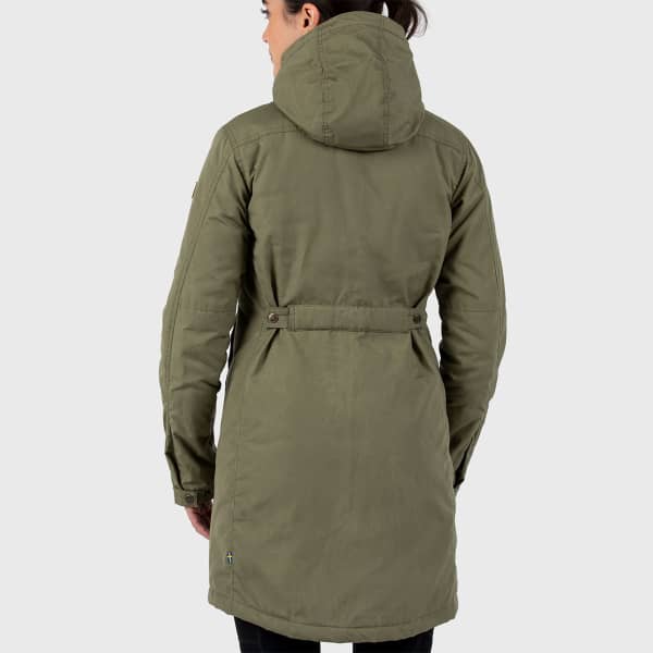 Veste FJALLRAVEN KIRUNA PADDED PARKA W GREEN
