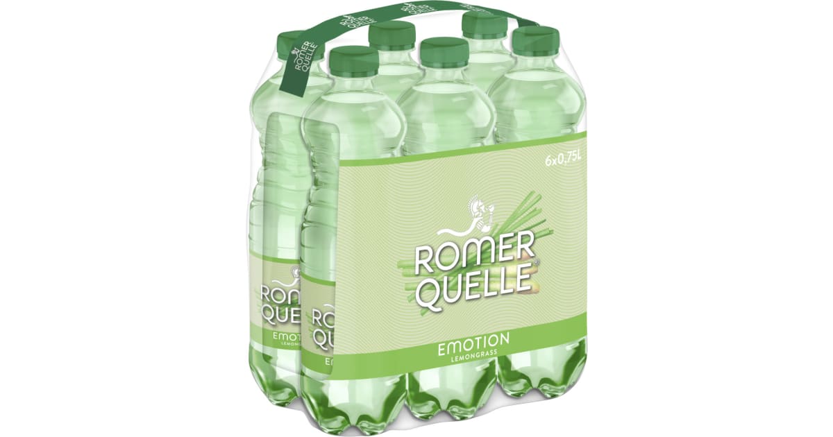 Römerquelle Emotion Lemongrass Tray 6x 0,75 Liter (Einweg)