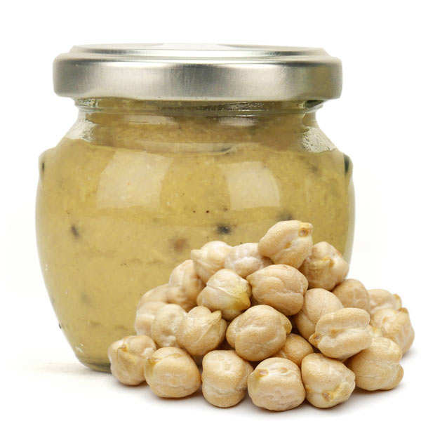 Crème de pois chiches et sésame noir à tartiner