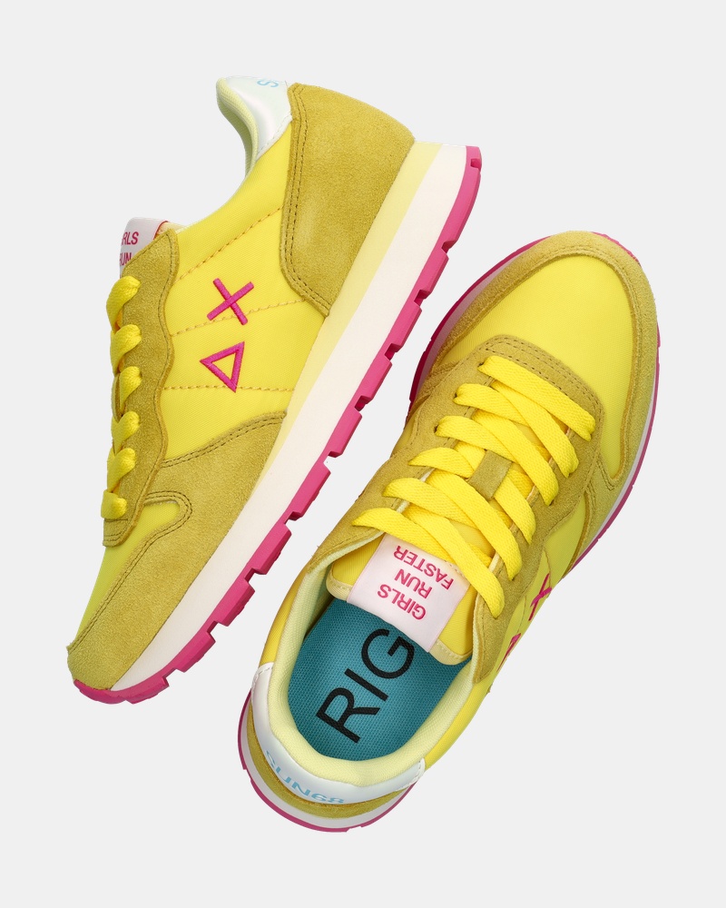 Sun 68 Ally Solid Nylon Lage sneakers  - geel