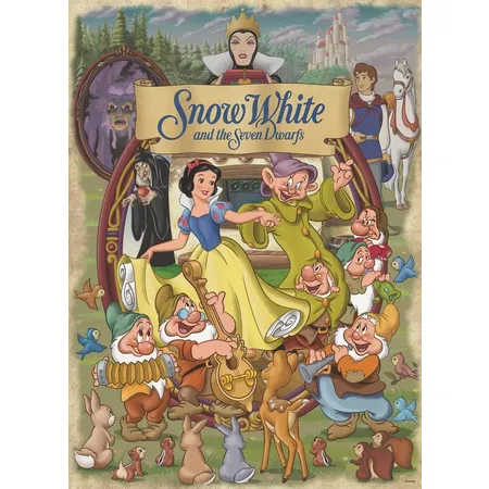 Jumbo Spiele Puzzle - Disney Classic Collection, Schneewittchen, 1000 Teile