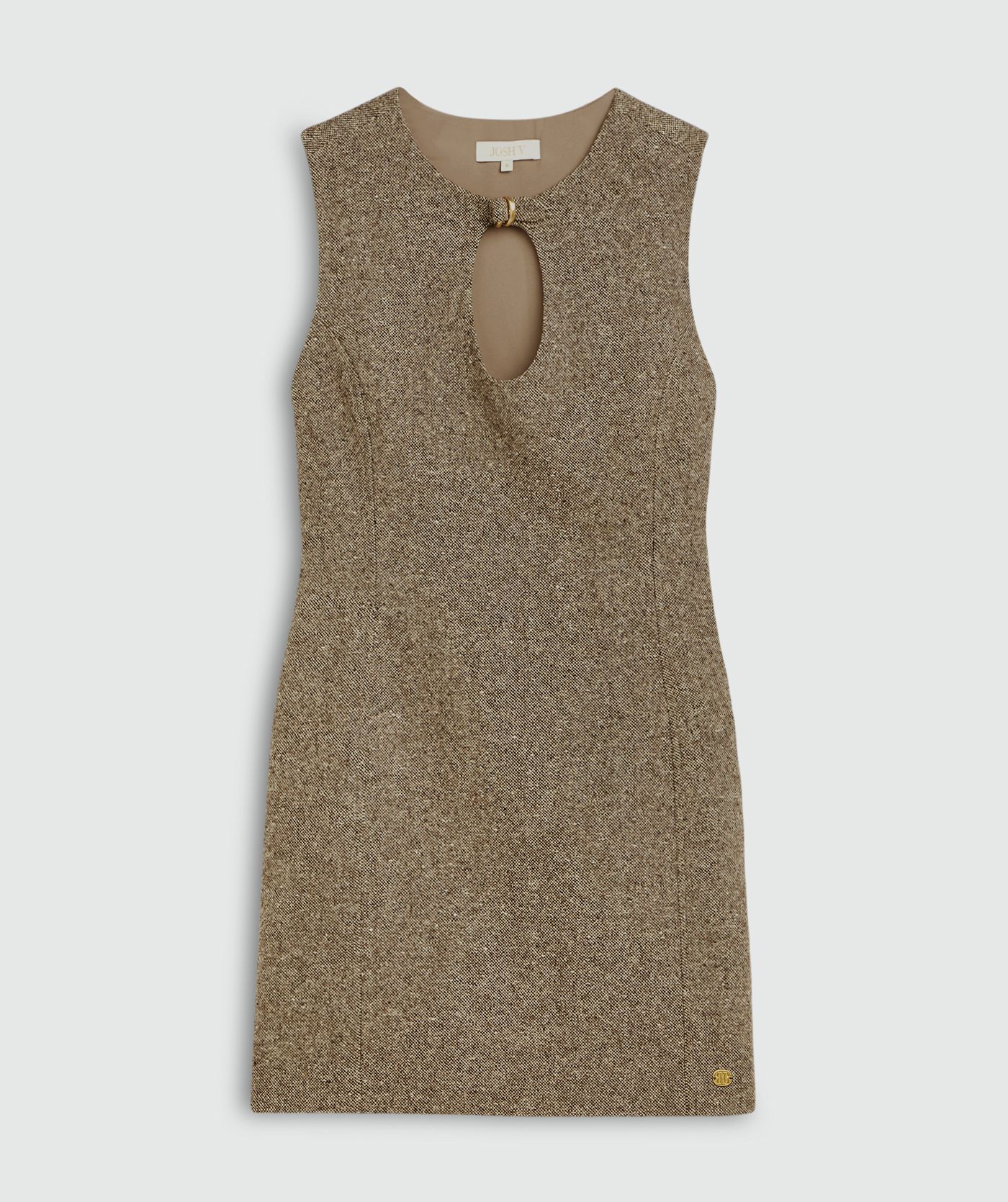 JV-KARA fitted jurk - soft brown