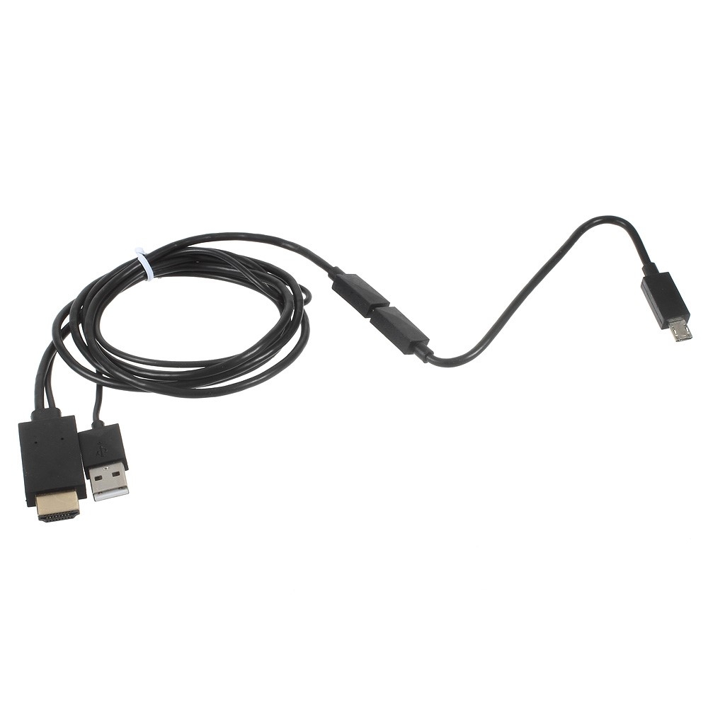 MHL Micro USB auf HDMI 1080p Adapter Kabel für Smartphones - Schwarz
