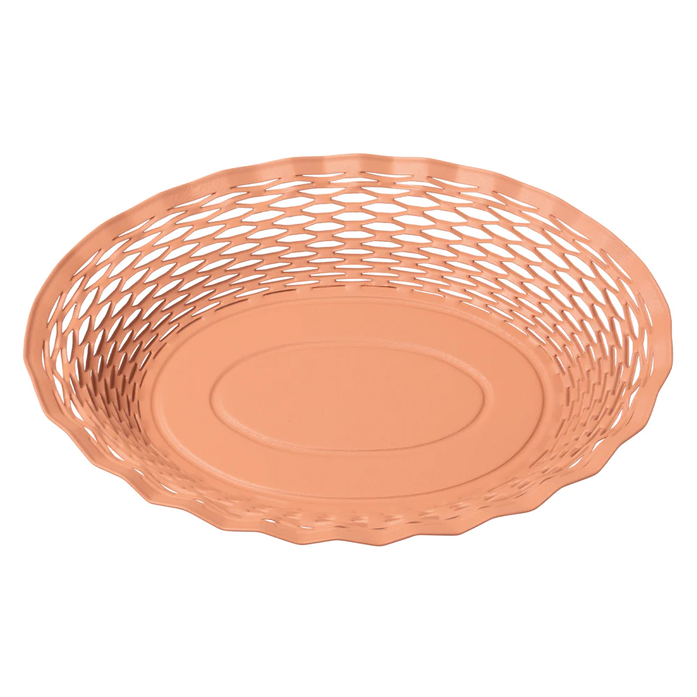 Corbeille à pain vieux rose 30x24 cm Roger Orfèvre