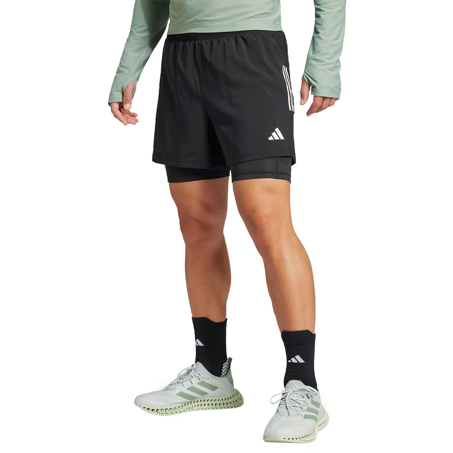 adidas OTR Shirt 2in1 Short Set Heren
