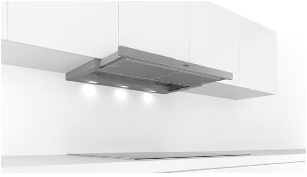 Bosch DFL094A51 Serie 4 Flachschirmhaube, 90 cm breit, Um- & Abluft, Made in Germany, EcoSilence Drive leiser und effizienter Motor, LED-Beleuchtung gleichmäßige Ausleuchtung, Kurzhubtasten