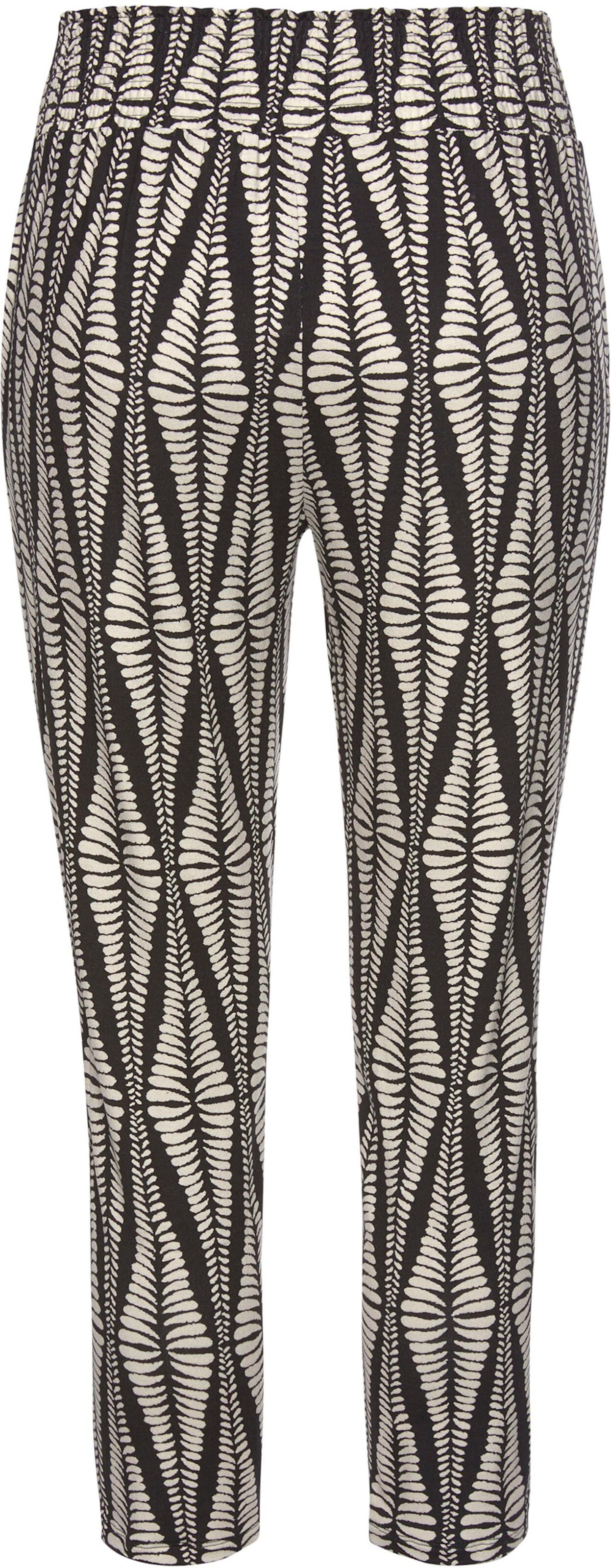 LASCANA 7/8-Hose in schwarz-sand-bedruckt