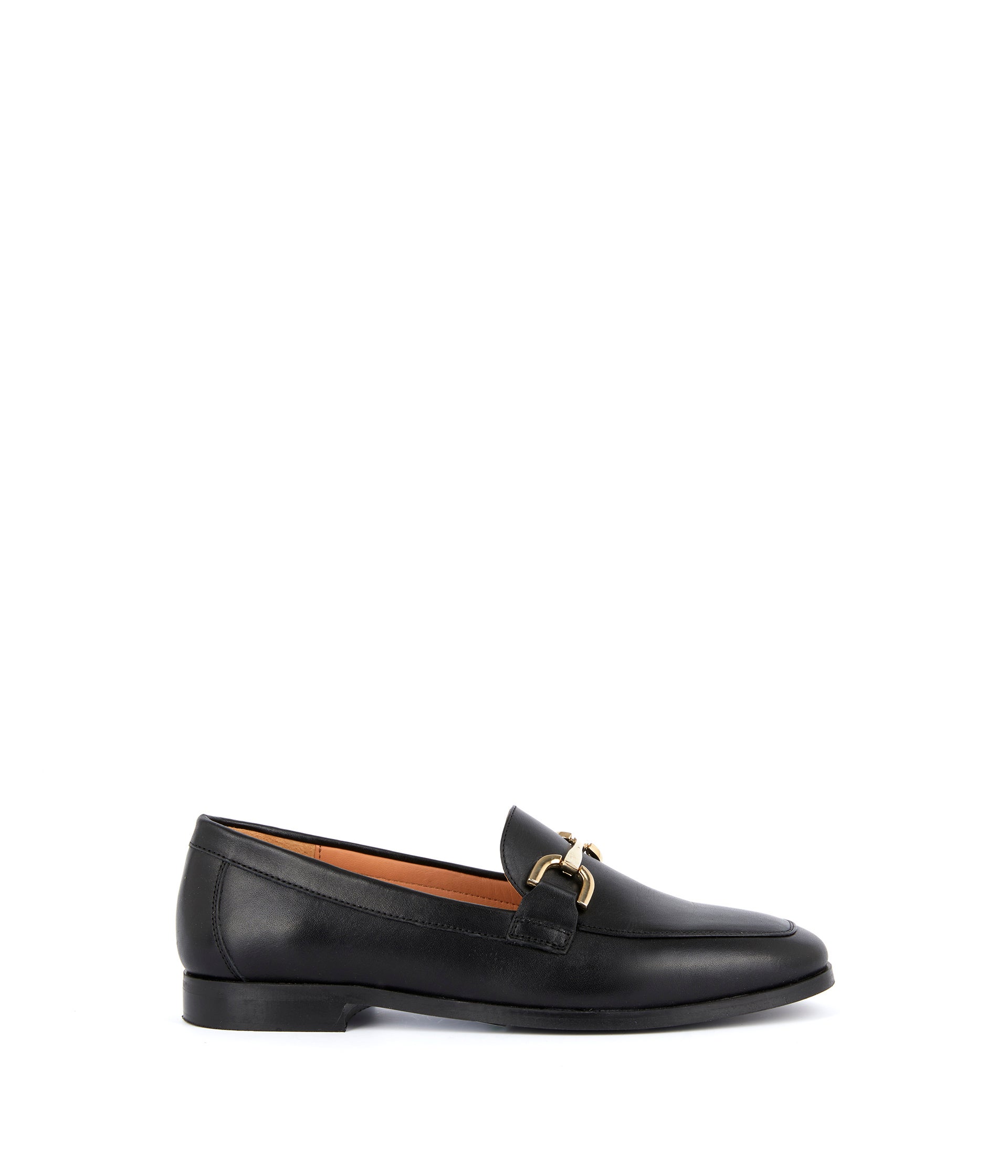 Mocassins noirs cuir Nelia
