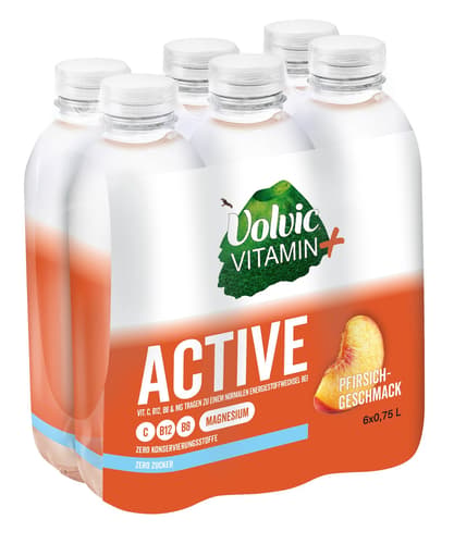 Volvic Vitamin+ Active Pfirsich 6x 0,75l (EINWEG)