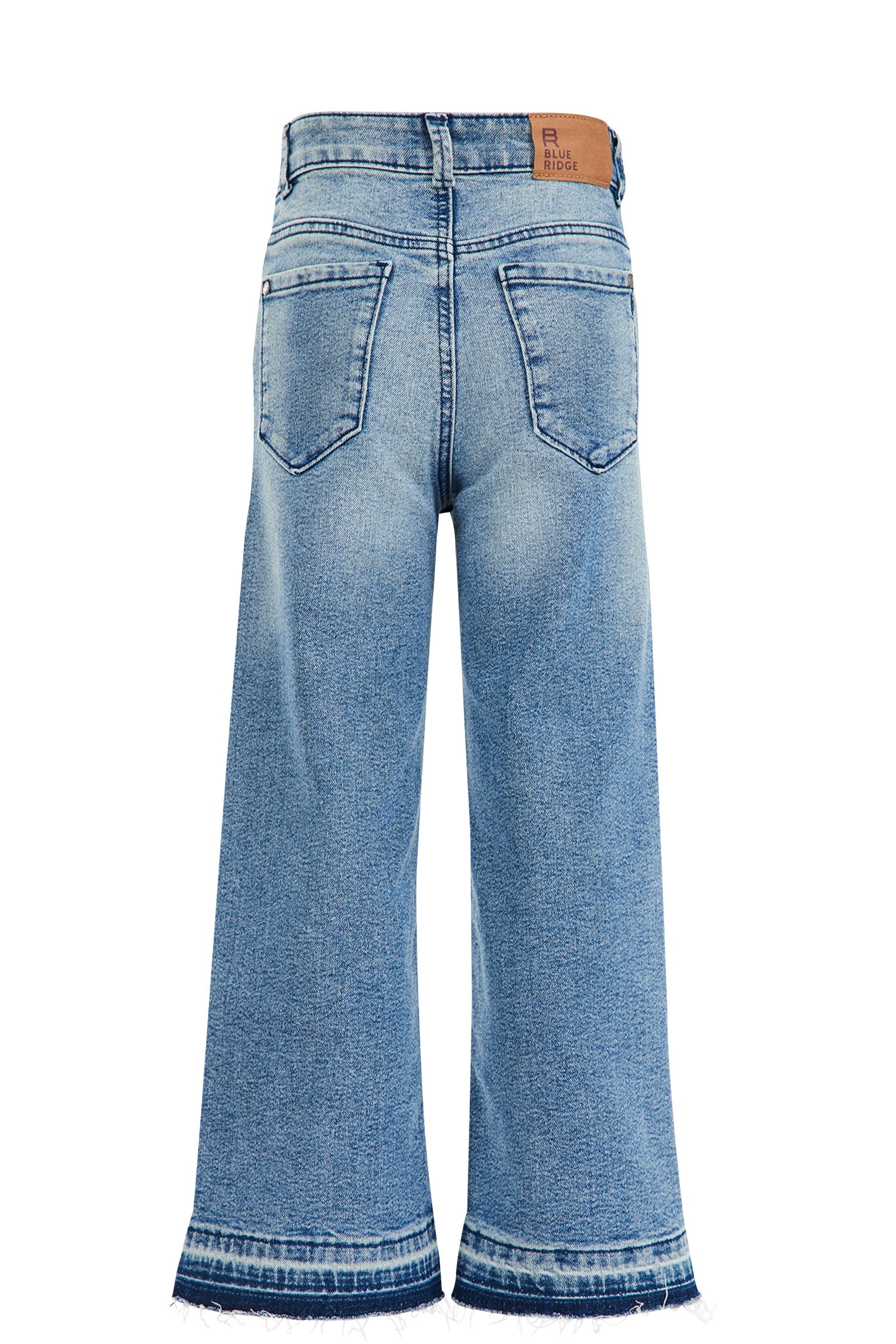 Meisjes wide leg jeans met stretch Blue Ridge Blauw