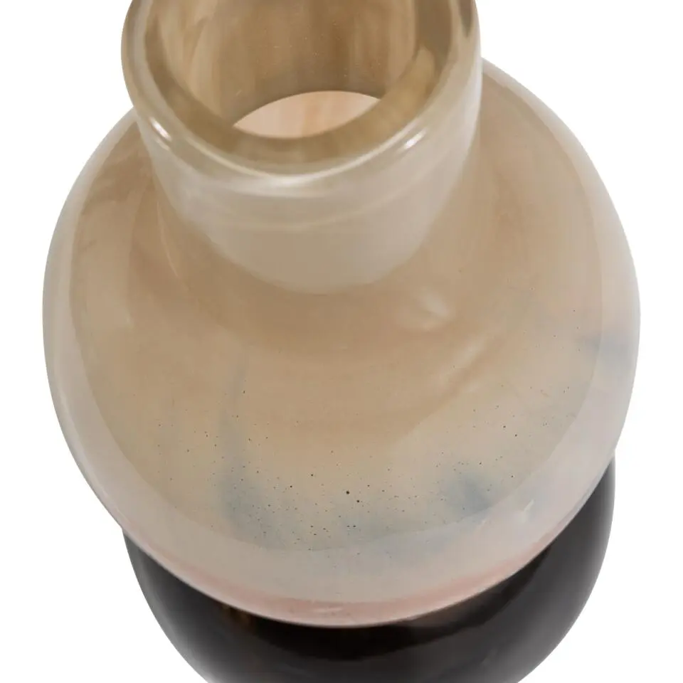 WOOOD Marjon Vaas - Handgevormd - Glas - Bruin - 30x14x14