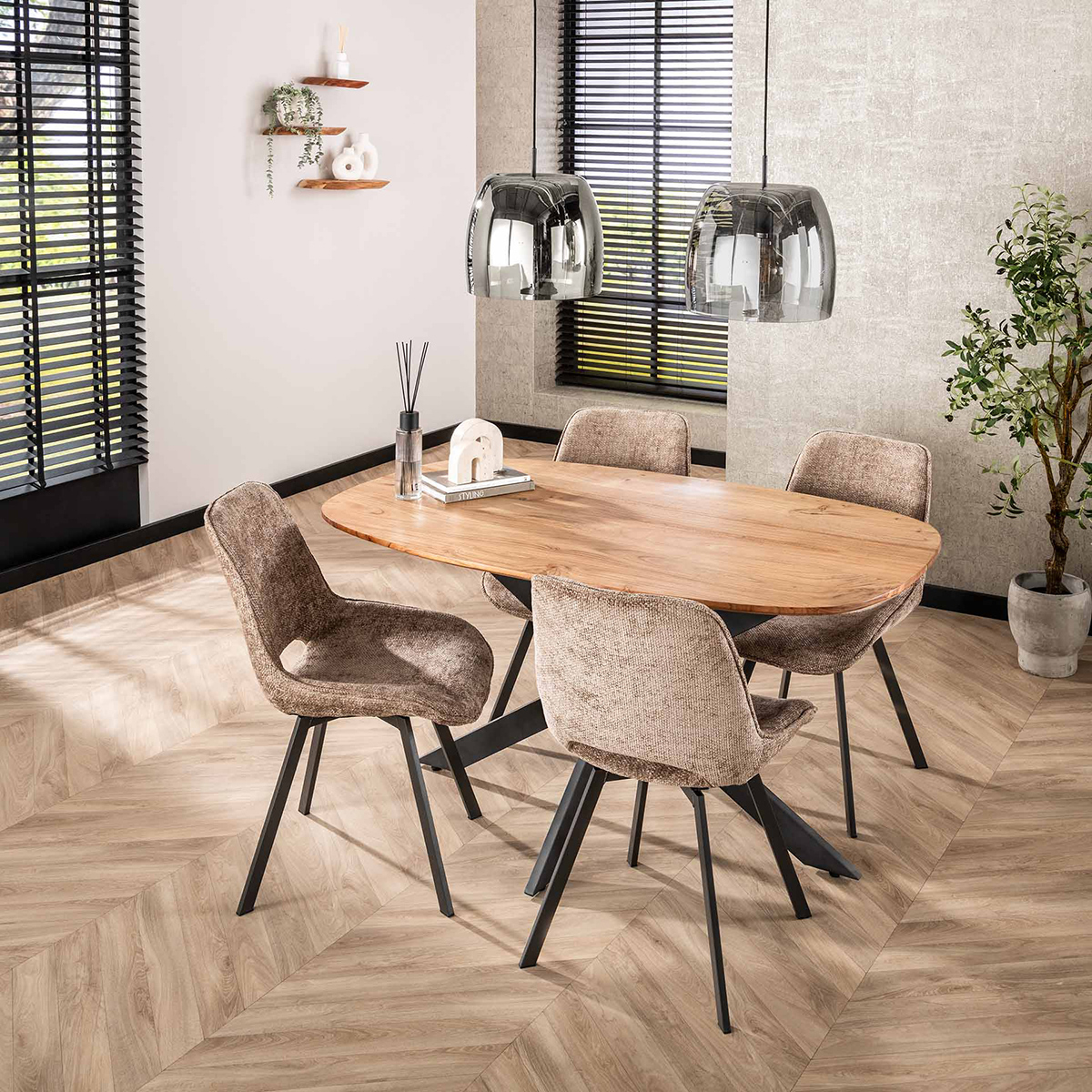 Eetkamertafel Deens Ovaal Kopenhagen 180