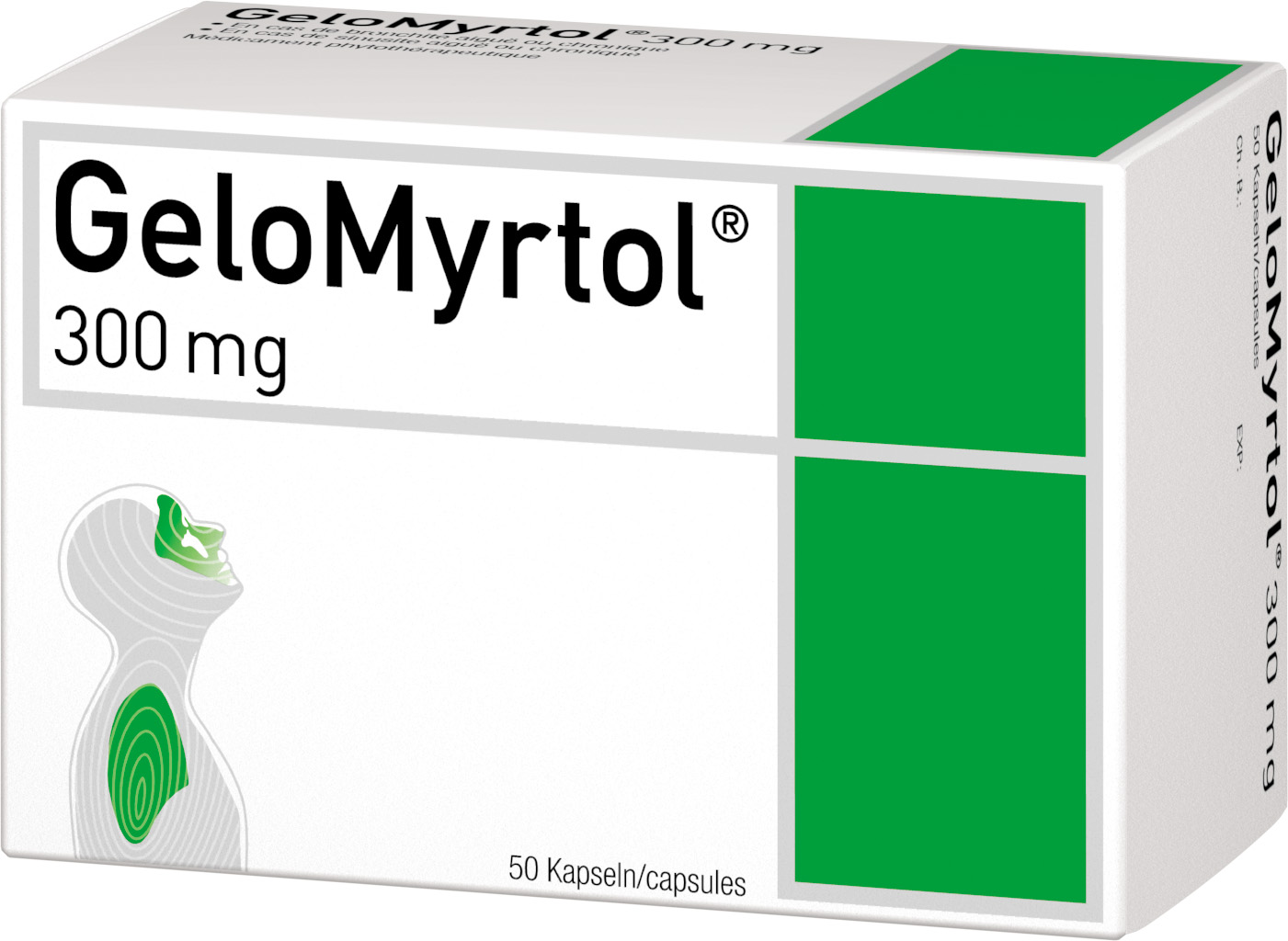 GELOMYRTOL Weichkaps 300 mg Blist 50 Stk<br>50 Stück, Blister, Weichkapsel, magensaftresistent