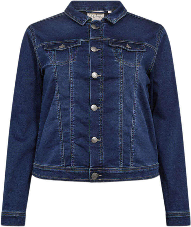Wasabiconcept Curvy WA-SUMMER 4 Jakke Mørk denim 2494 mørk denim