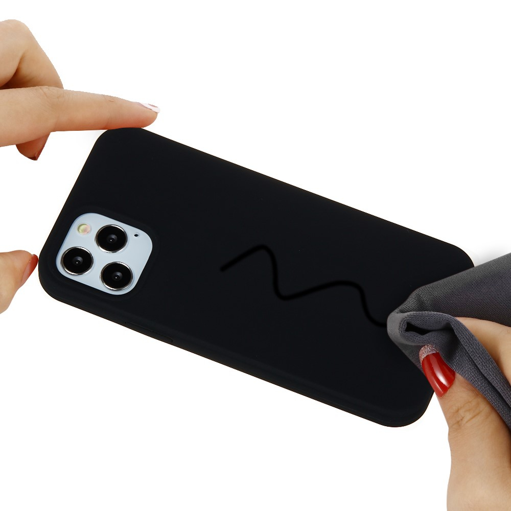 iPhone 13 Mini Silikon Case Hülle - Schwarz
